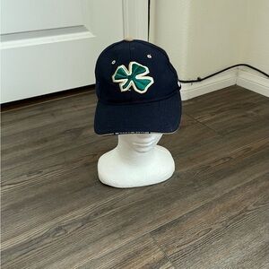 Navy Blue Cap with Green Clover
